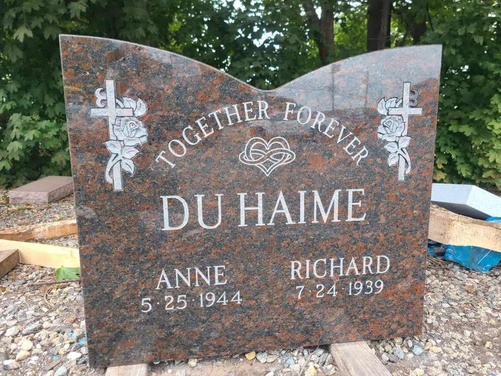 Granite Headstone Design hand-carved by NJ Gravestone Designs in NJ — image 2